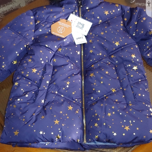 Rokka & Rolla,Blue Star bubble coat, MD 8 - Picture 2 of 5